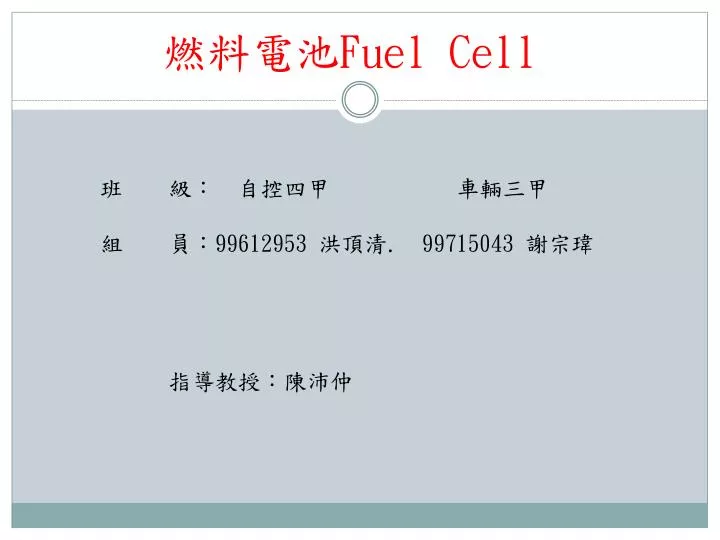 fuel cell