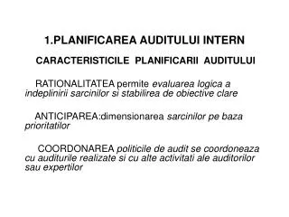1 planificarea auditului intern