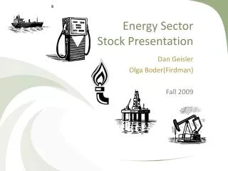 Energy Sector Stock Presentation