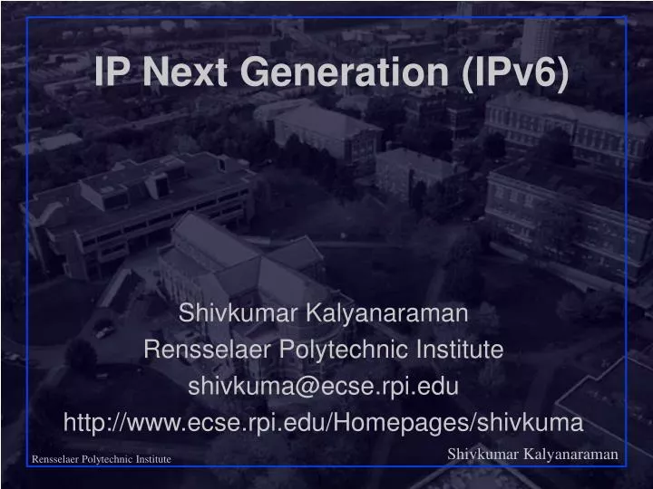 ip next generation ipv6