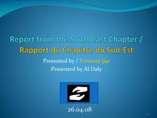 Report from the Southeast Chapter / Rapport du Chapitre du Sud-Est