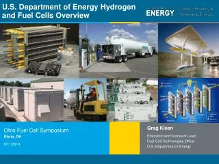 U.S. Department of Energy Hydrogen and Fuel Cells Overview