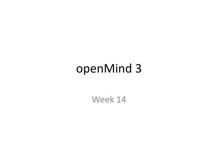 openmind 3