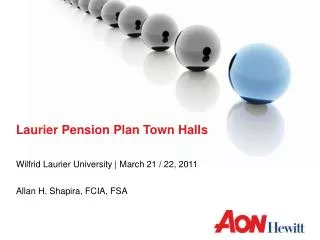Laurier Pension Plan Town Halls