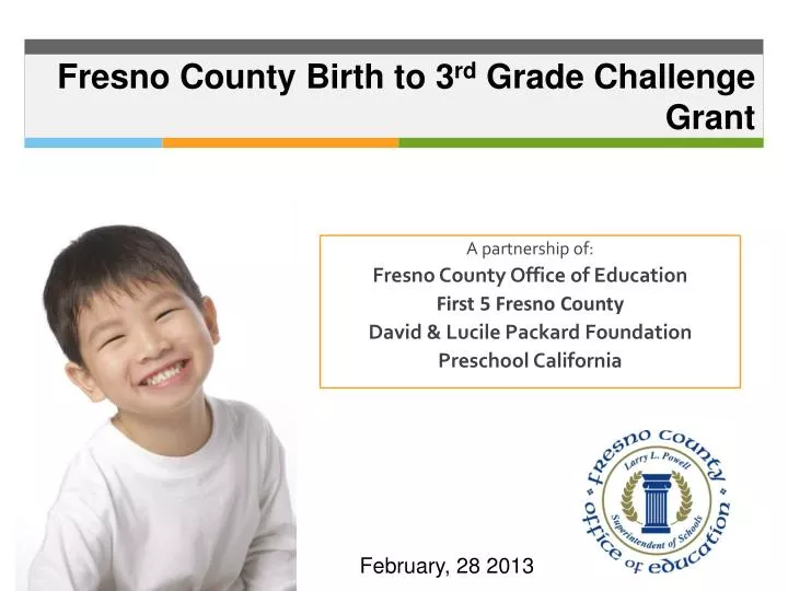 fresno county birth to 3 rd grade challenge grant