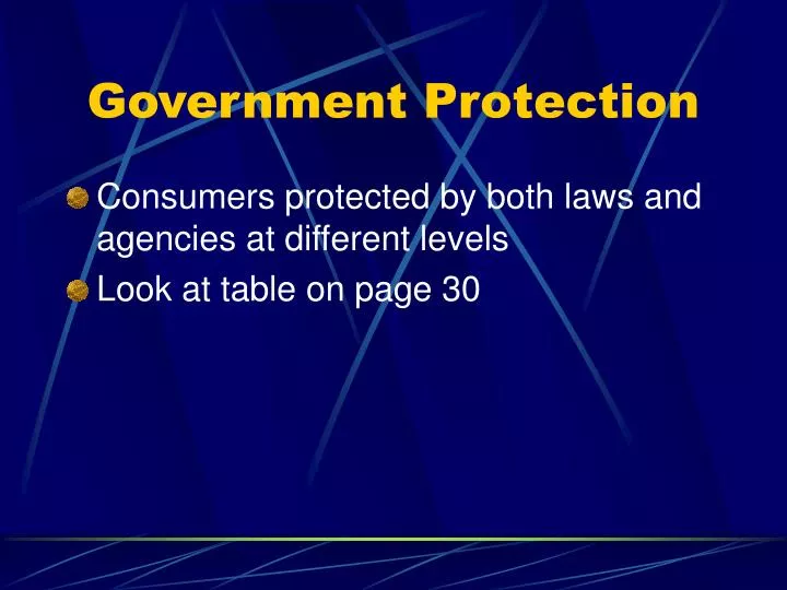 government protection