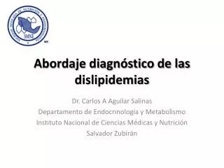 abordaje diagn stico de las dislipidemias