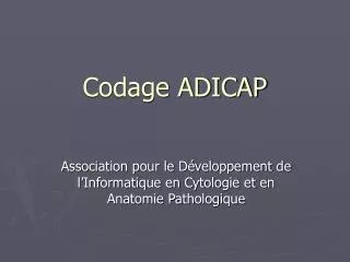 codage adicap
