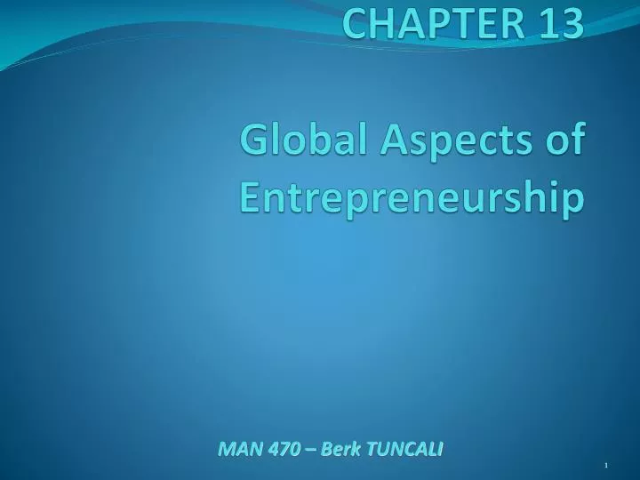 chapter 13 global aspects of entrepreneurship
