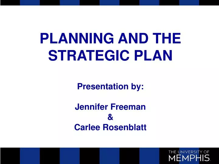 planning and the strategic plan