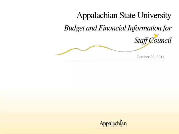appalachian state university budget and financial information for staff council
