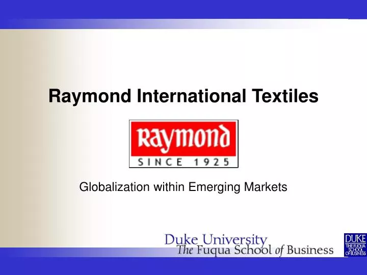 raymond international textiles