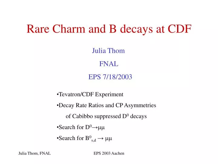 rare charm and b decays at cdf