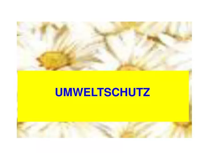 umweltschutz