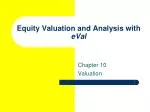 Equity Valuation and Analysis with eVal - slide 1