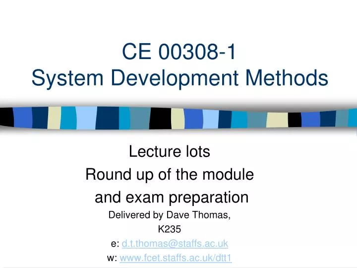 ce 00308 1 system development methods