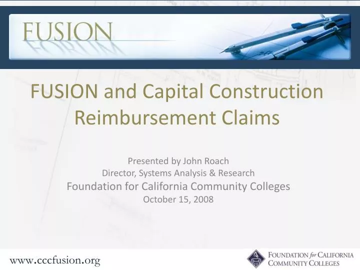 fusion and capital construction reimbursement claims