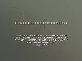 derecho administrativo