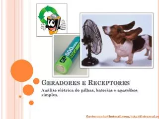 geradores e receptores