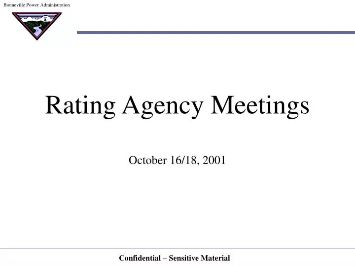 rating agency meetings