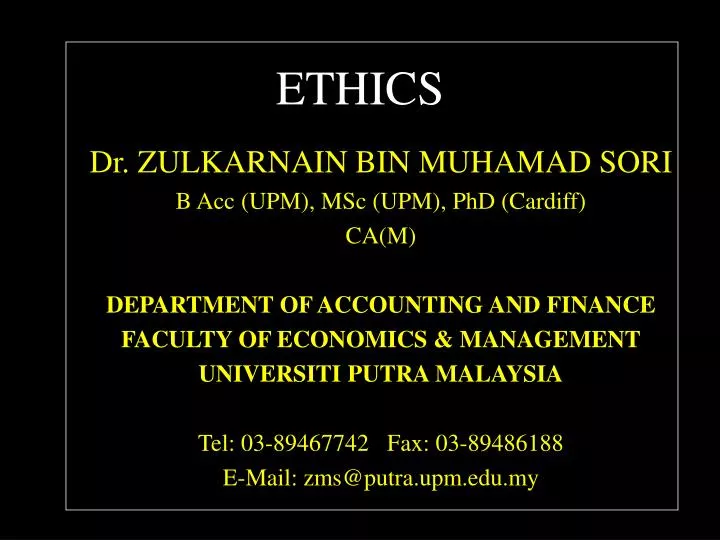 ethics