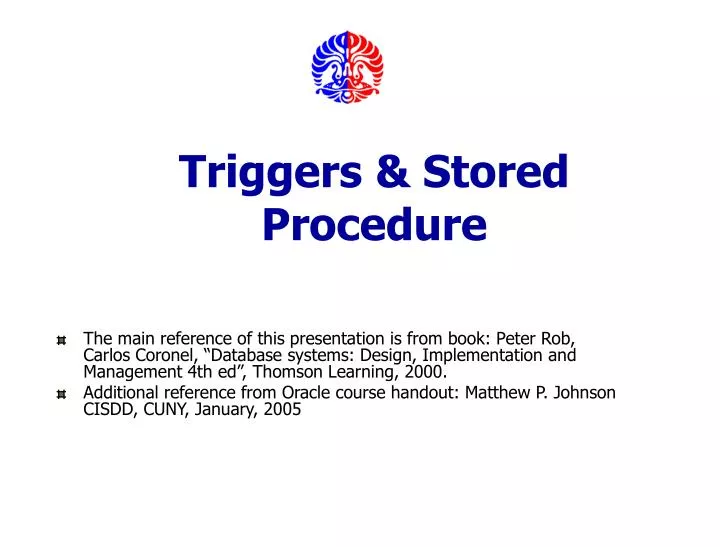 triggers stored procedure