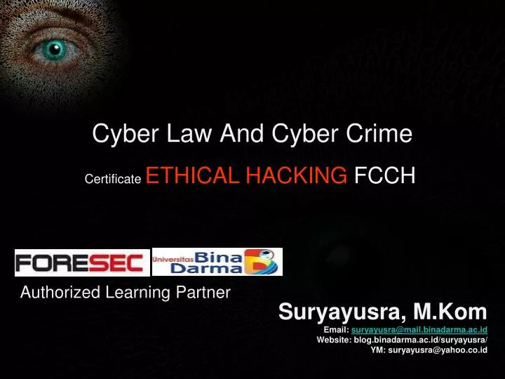cyber law and cyber crime