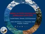 Update on GCOS Activities and collaboration with CEOS - slide 1