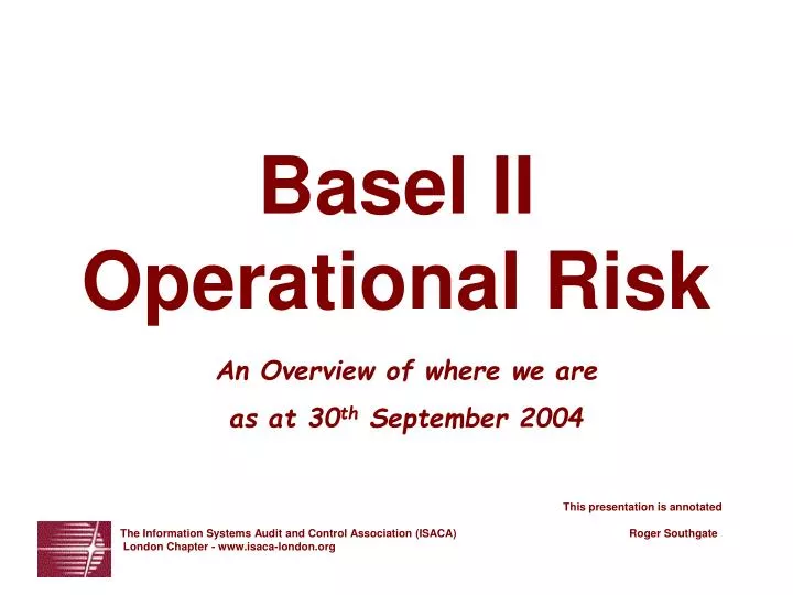 basel ii operational risk
