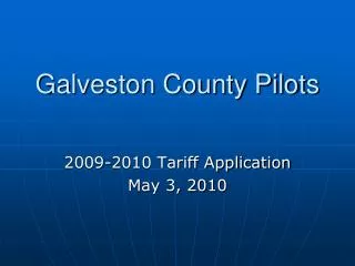 Galveston County Pilots