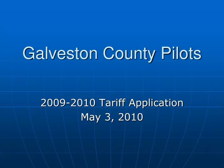 galveston county pilots