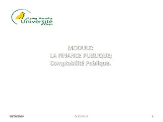 module la finance publique comptabilit publique
