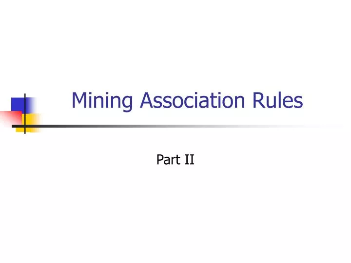 mining association rules