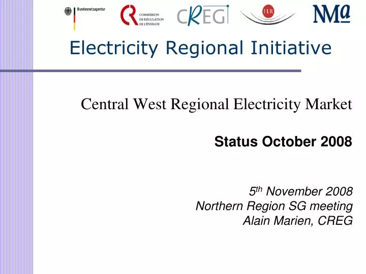 electricity regional initiative