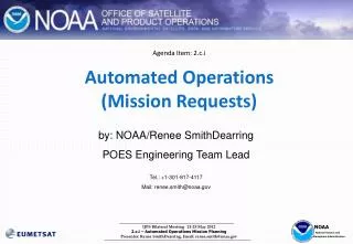 Agenda Item: 2.c.i Automated Operations (Mission Requests)