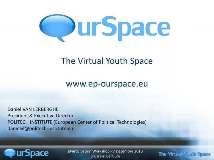 the virtual youth space www ep ourspace eu