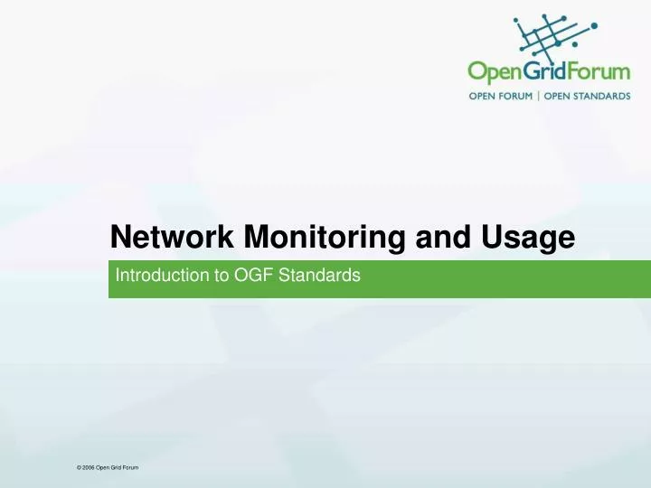 network monitoring and usage
