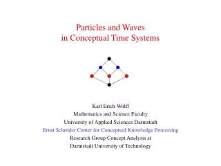 Particles and Waves in Conceptual Time Systems