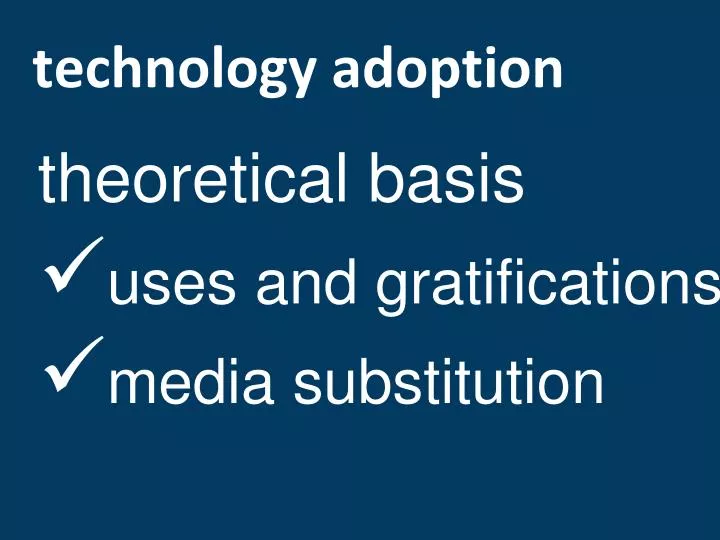 technology adoption
