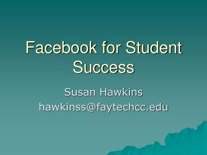 facebook for student success