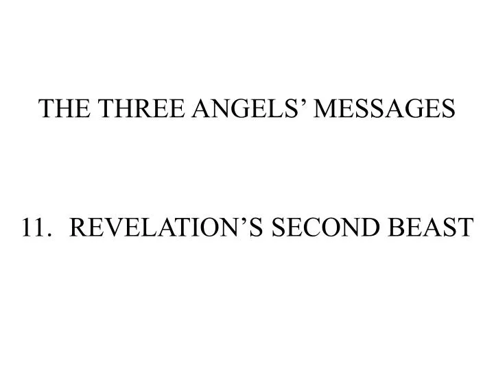 the three angels messages