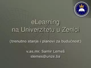elearning na univerzitetu u zenici
