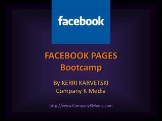 FACEBOOK PAGES Bootcamp