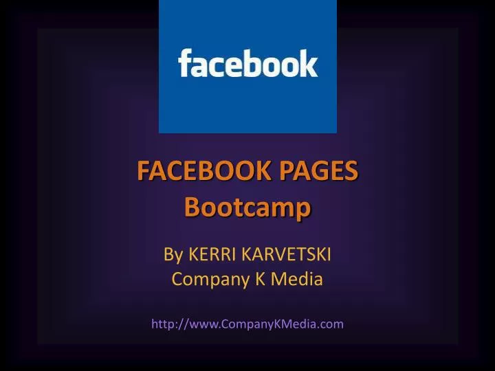 facebook pages bootcamp