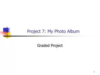 Project 7: My Photo Album