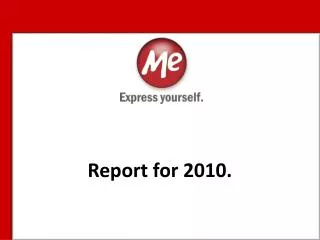 Report for 2010.
