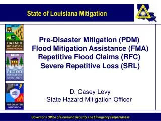 Pre-Disaster Mitigation (PDM) Grant Program Guidance Overview CFDA #97.017