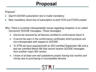 proposal