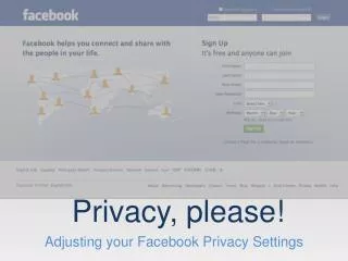 Adjusting your Facebook Privacy Settings
