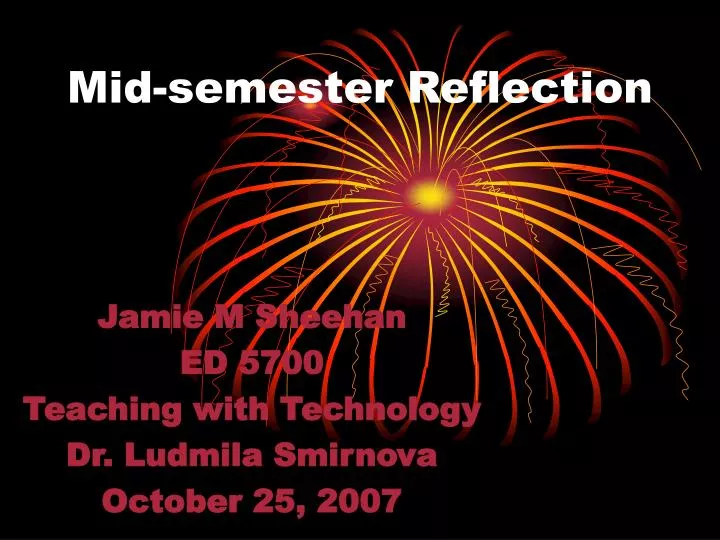 mid semester reflection